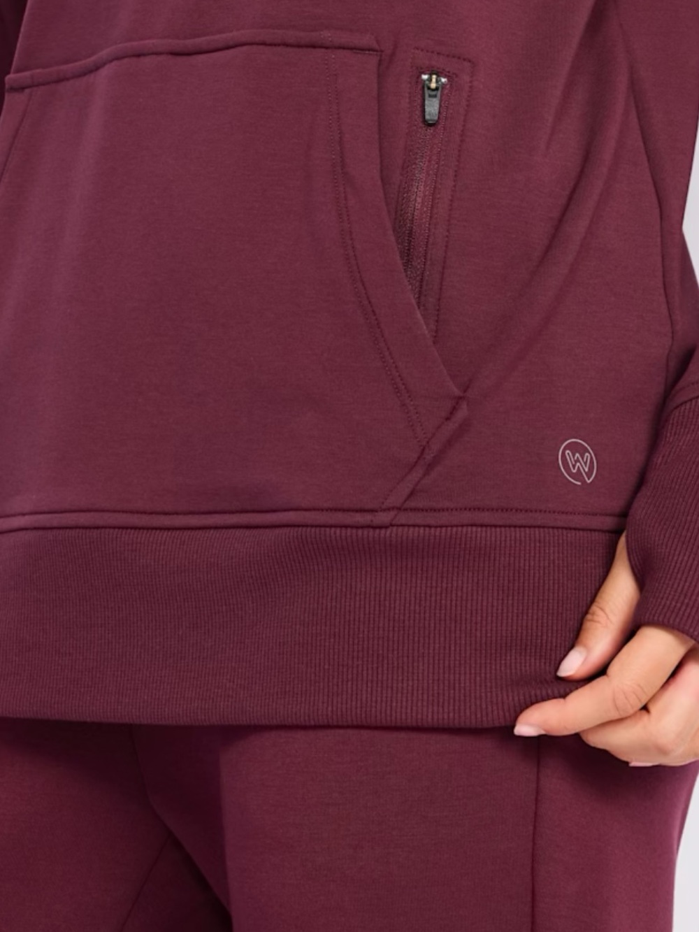 Wandersoft Dark Purple Medium Fleece Hoodie - Picture 11 of 11